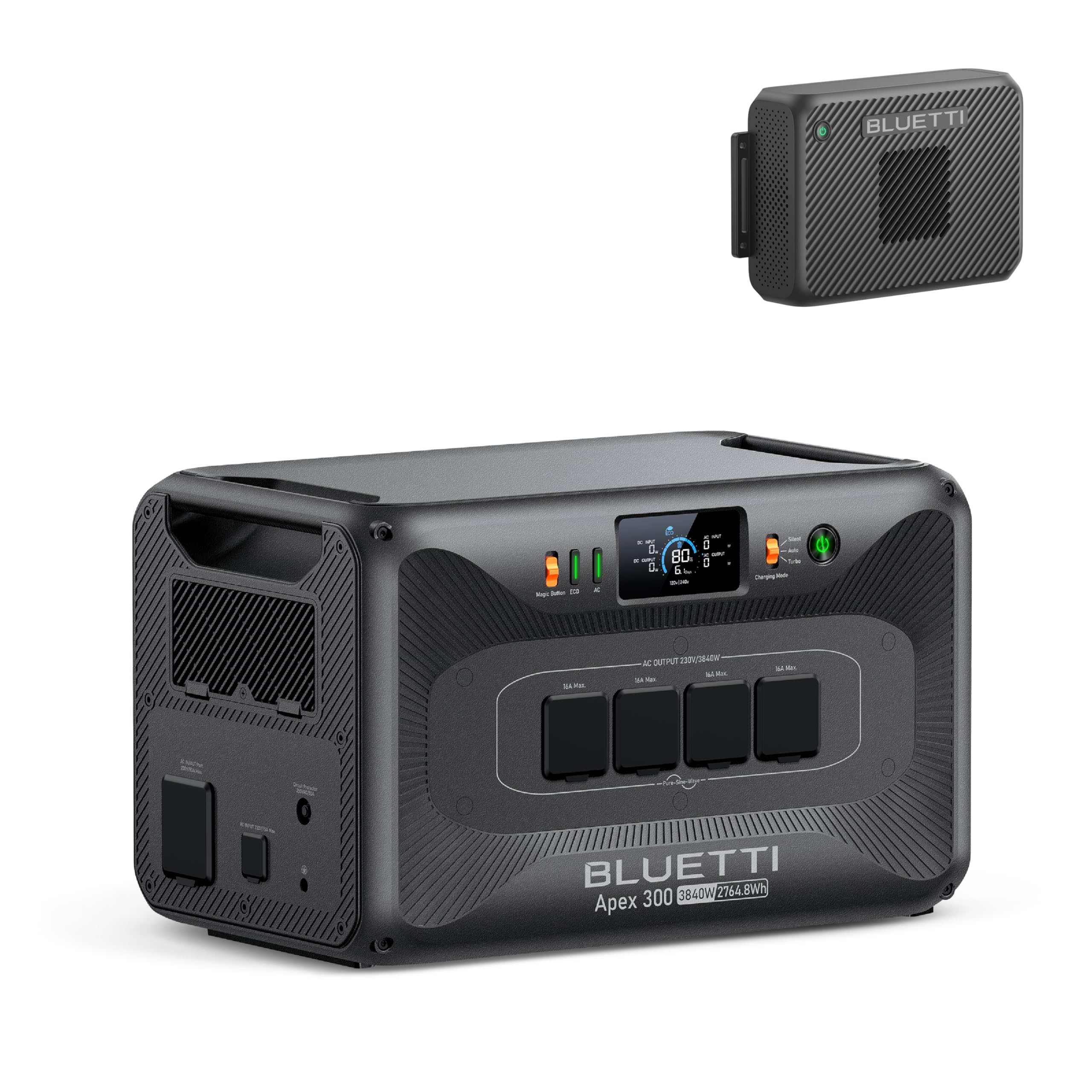 BLUETTI Apex 300 Generador Solar, 2764,8Wh Batería LFP de Respaldo con 4 Salidas CA de 3840W (7680W Pico), Arranque en Negro, Energía Modular para el Hogar, Autocaravanas y Emergencias — view 11