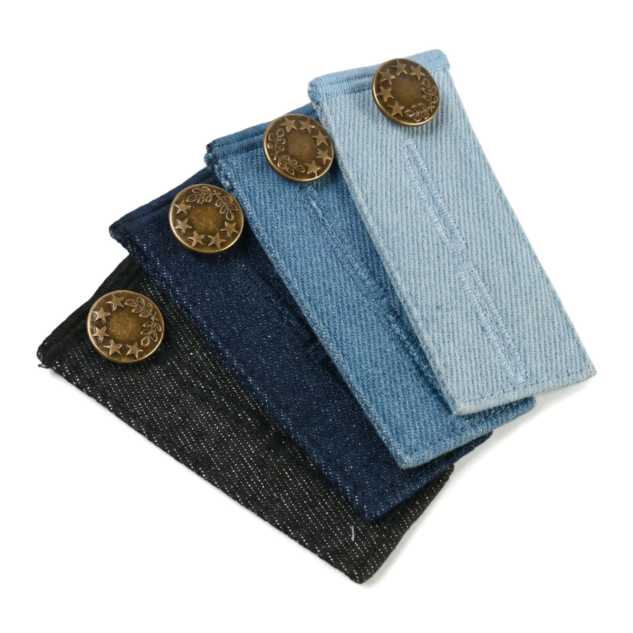 Daleweo Extensor Pantalon Embarazada, Alargador Boton Jeans, Extensores De Botones Cintura, Pantalones Premama Ajustables, 4 Unidades