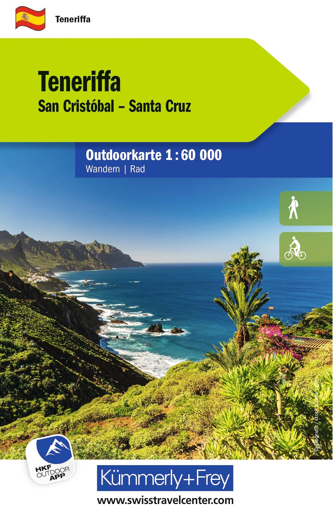 Tenerife: Mit San Cristobal und Santa Cruz. Touren für Wanderer, Biker und mehr! Wetterfest und leicht lesbar (Outdoor maps Spain)