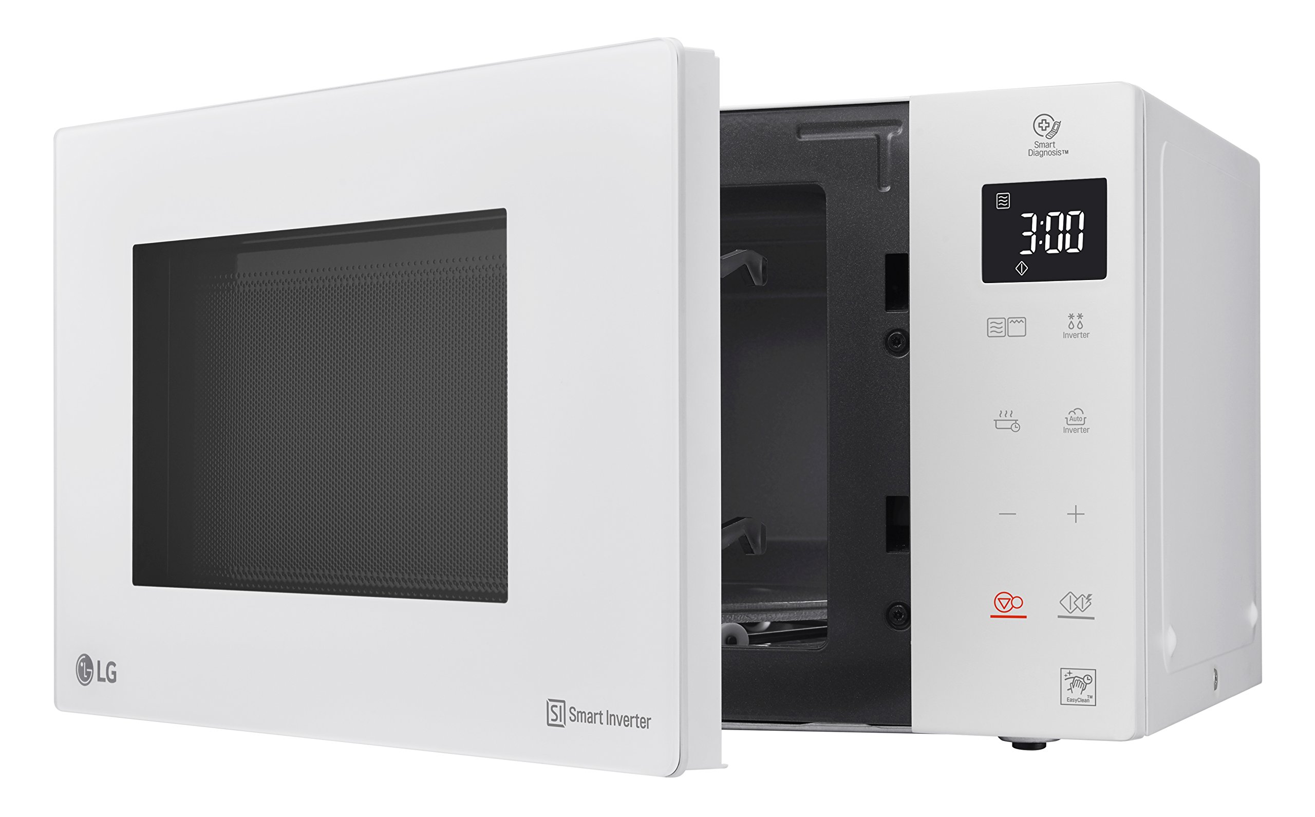 LG Electronics MH 6535 GIH kuchenka mikrofalowa z grillem, 1000 W, 25 l, wyświetlacz cyfrowy, kolor biały