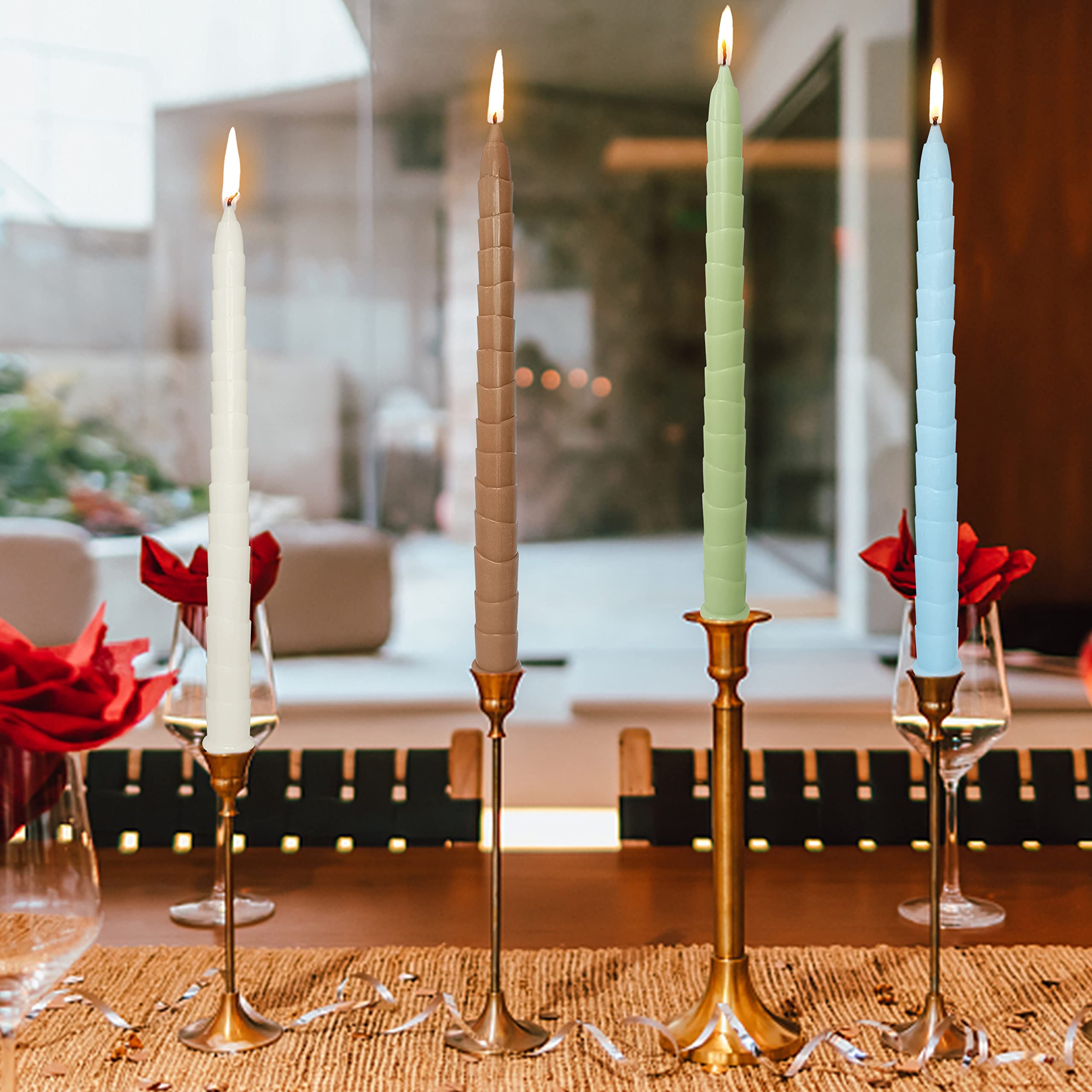 スパイラルキャンドル　24本　15㎝ スパイラルキャンドル 24本 15㎝ セール中 2026年最新】スパイラル