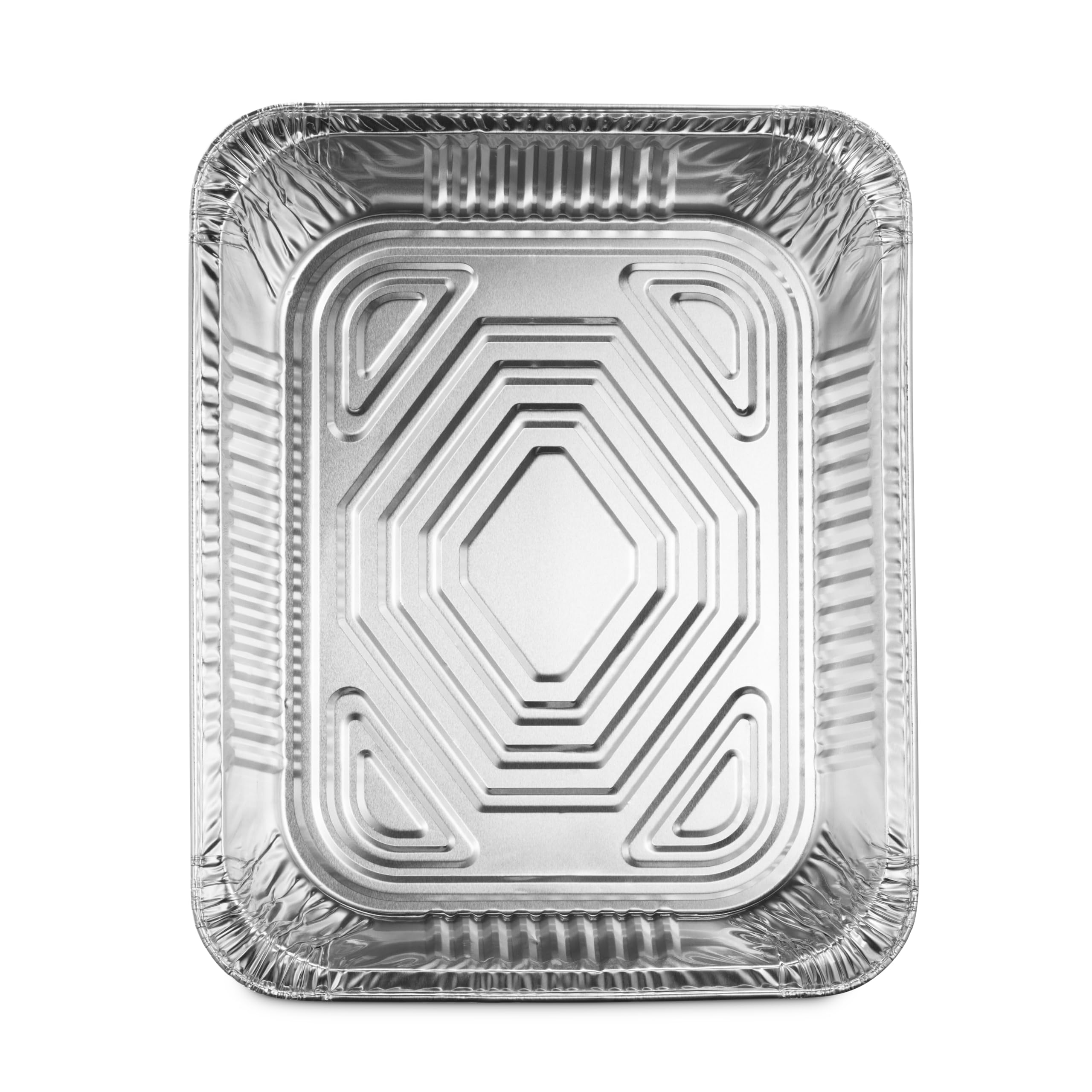 Munfix Paquete de 30 Bandejas Desechables, Moldes Aluminio Desechables de 9 x 13 pulgadas, Bandejas de Papel de Aluminio Extra Resistentes para Calentar, Asar, Cocinar, Almacenar Alimentos