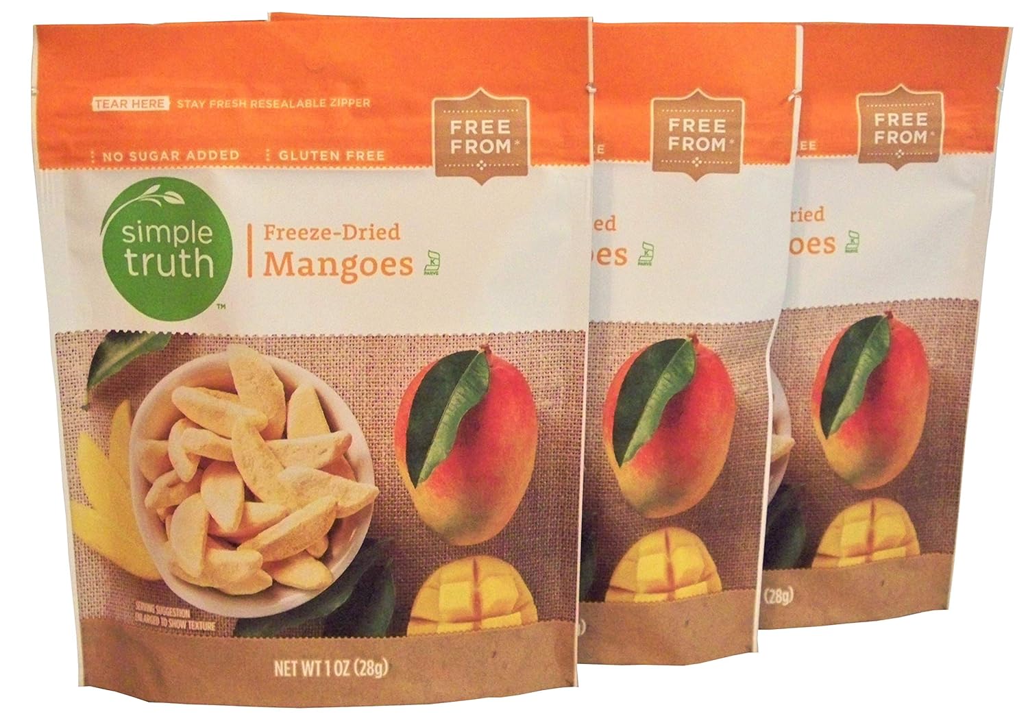 Simple Truth FreezeDried Mangoes 1 oz (3 Pack) Grocery