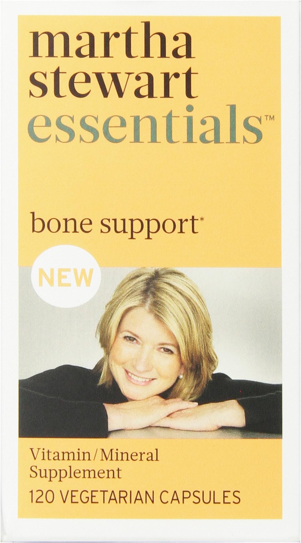 Martha Stewart Essentials Bone Support Supplement, 120 Vegetarian Capsules