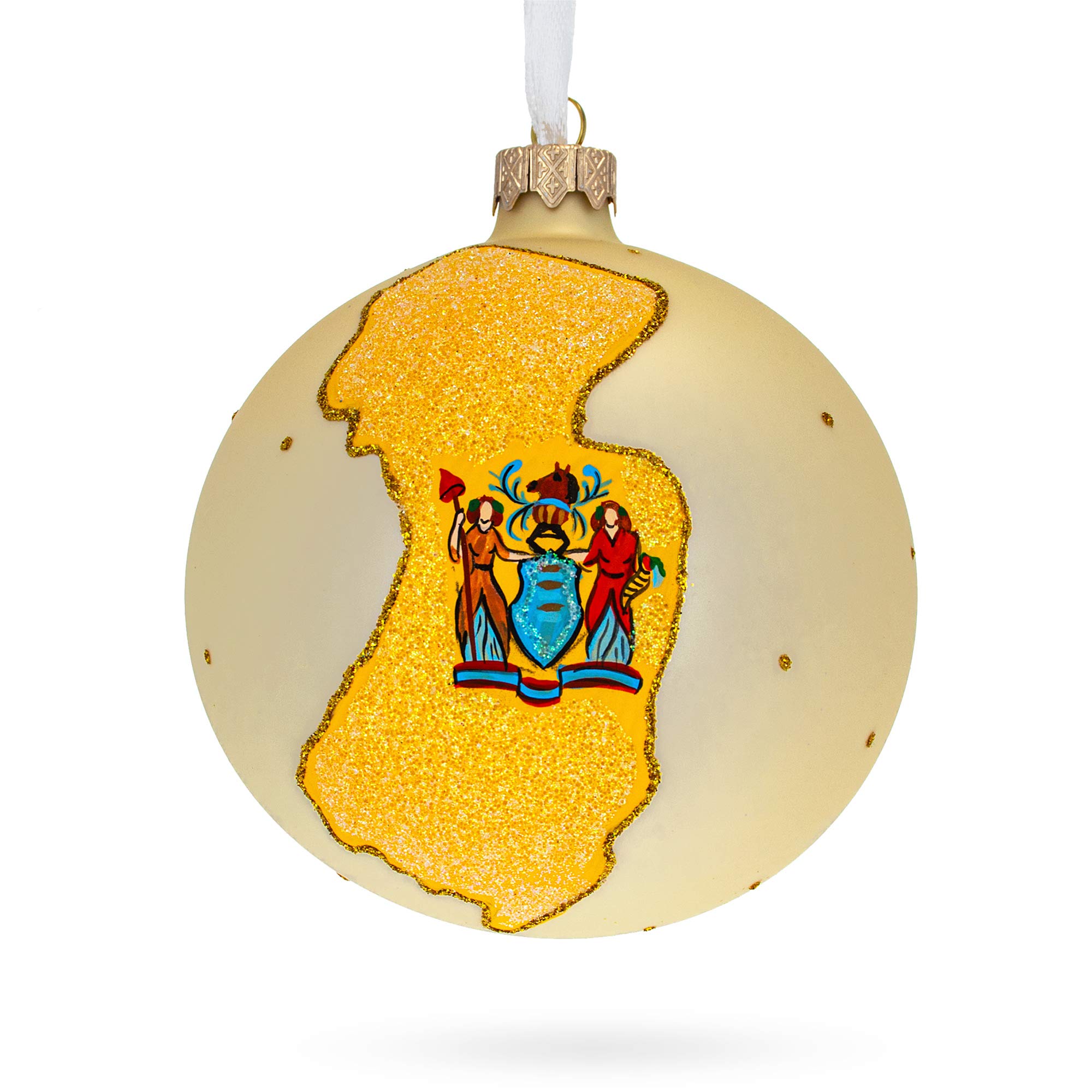 Boule de Noël New Jersey en verre pour remplacer vos anciens décors ternes