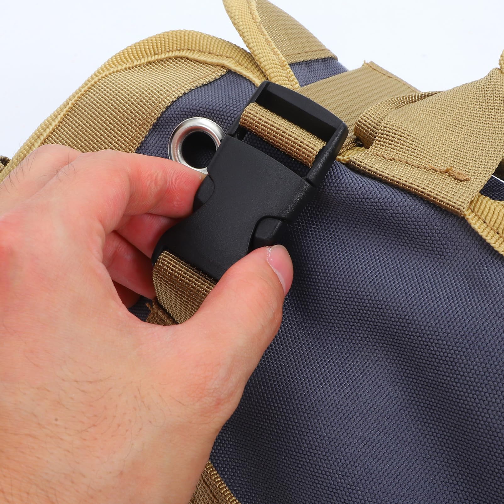 Borsa Porta Attrezzi Arrotolabile in Canvas, Organizer Portatile | Elettricisti e Lavoratori, Uso per Lavorazione del Legno e Auto, Design Multiuso Chiusura Arrotolata
