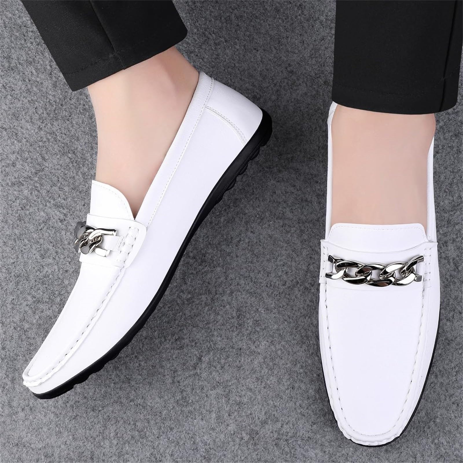 Mocasines de cuero suave para hombre, mocasines deslizantes, mocasines de conductor, mocasines clásicos, planos clásicos, zapatos de conducción, zapatos de trabajo, zapatos de negocios, zapatos de