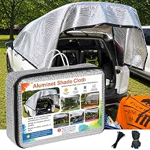 10x20FT Aluminet Shade Cloth 85% Reflective Sun Shade Netting Breathable Shade Cover with Grommets for Car, Greenhouses, RVs, Dog Kennel, Chicken Coop, Garden, Outdoor, Pergola, Patio, Camping, Pet