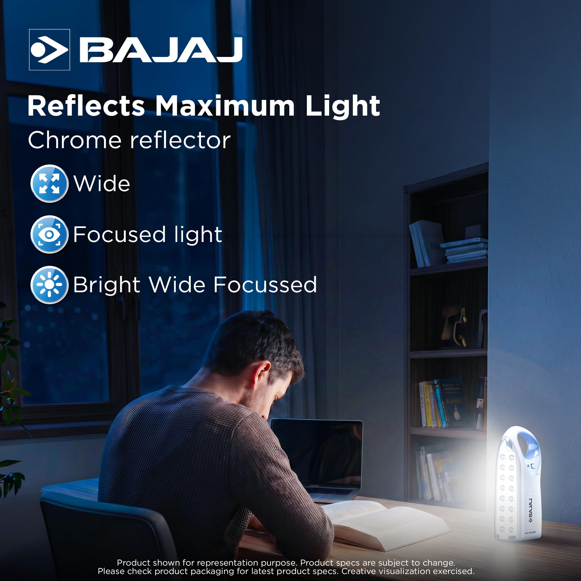 Bajaj ELX 16 LED Red Emergency Light - Buy Now -4