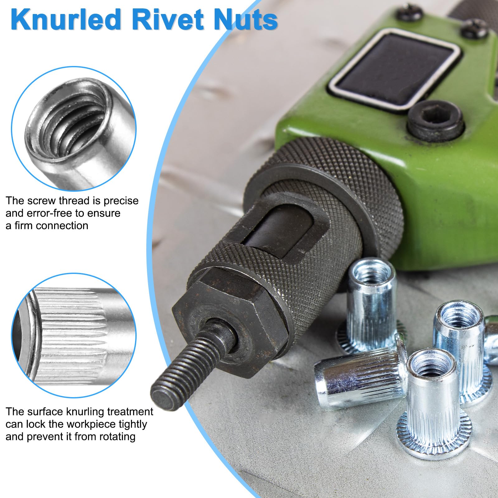 M METERXITY 30-Pack 1/4"-20 UNC Rivet Nuts - Image 2