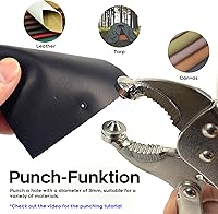 Vista 2 de Herramienta de Sujetadores a Presión, Herramienta a Presión para Cubiertas de Barcos, Alicates Ajustadores a Presión de Servicio Pesado, Kit