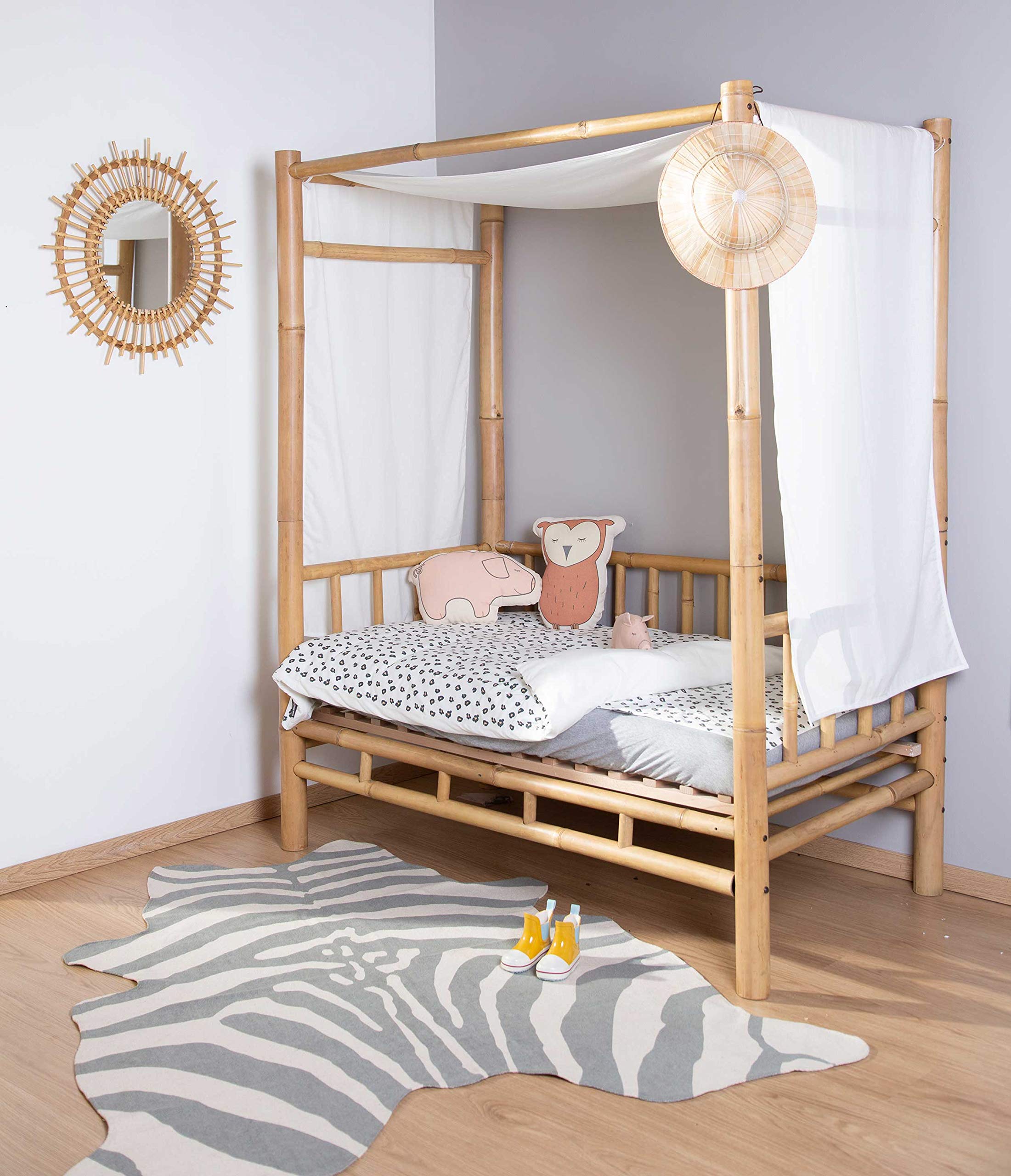 Childhome - Juego de cama para bebé (100 x 140 cm), diseño de leopardo