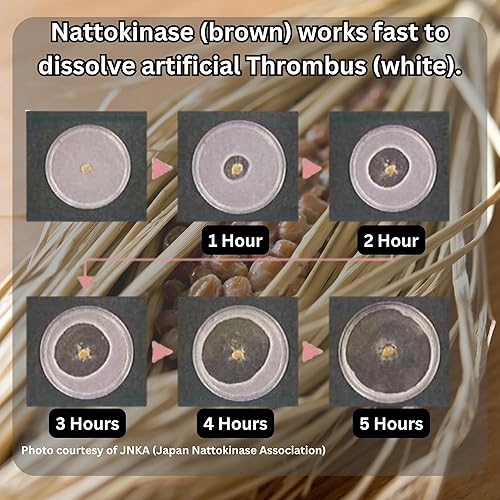 Miniatura 4 de Suplemento Nattokinase de 2.000 FU y kéfir, fabricado en Japón, soporte patentado de doble filo para sistema cardiovascular y circulatorio (30