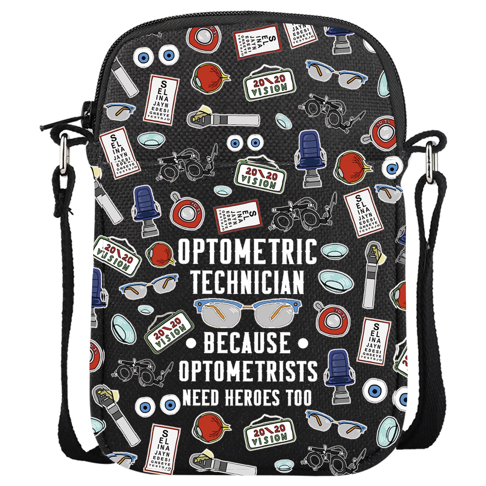 GJTIM Optometry Gift Optometrist Graduation Gift Eye Doctor Vision Gift Optometric Technician Gift Optometrist Survival Kit Makeup Bag (Optometric Technician CR)