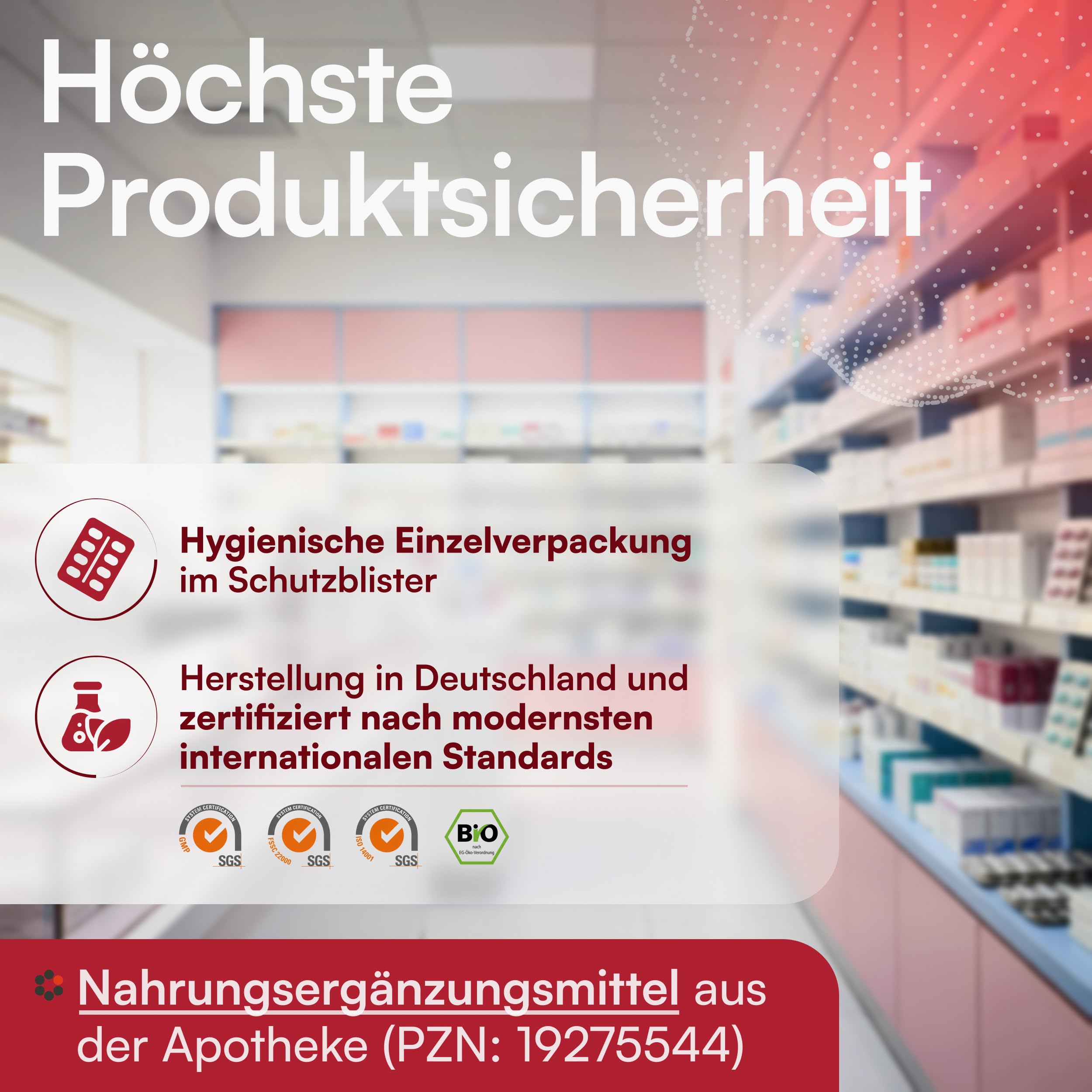 Eisen + C Intercell (90 Kapseln) - mit 30mg Eisen+ hochdosiert und 160mg Vitamin C (8h Retard-Effekt) - besonders hohe Bioverfügbarkeit durch spezielle Aminosäureverbindung - im Schutzblister
