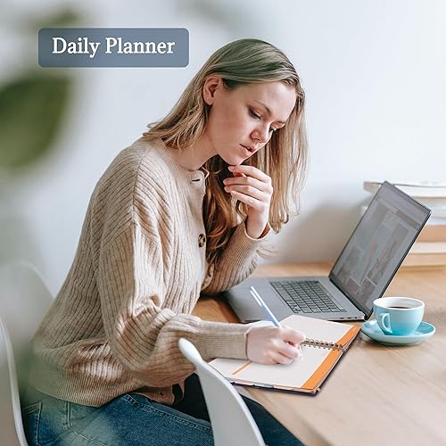 Miniatura 7 de Agenda de tapa dura 2023-2024, agenda semanal y mensual para 2024, planificadores diarios grandes de 13 meses 2024 para mujeres con pestañas