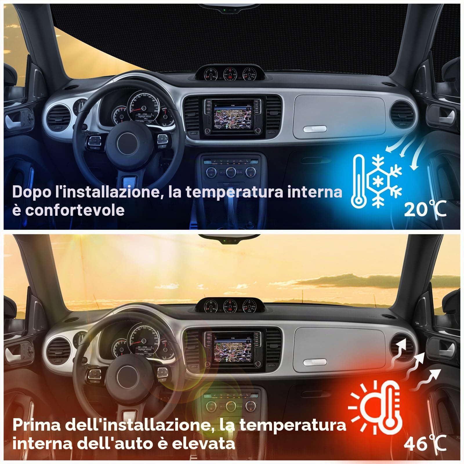 Copriauto impermeabile compatibile con Chery Jaecoo 7/J7 2024-2025, copriauto per esterni a 6 strati con protezione completa contro sole, pioggia, UV, polvere con cerniera per porte e cinturino