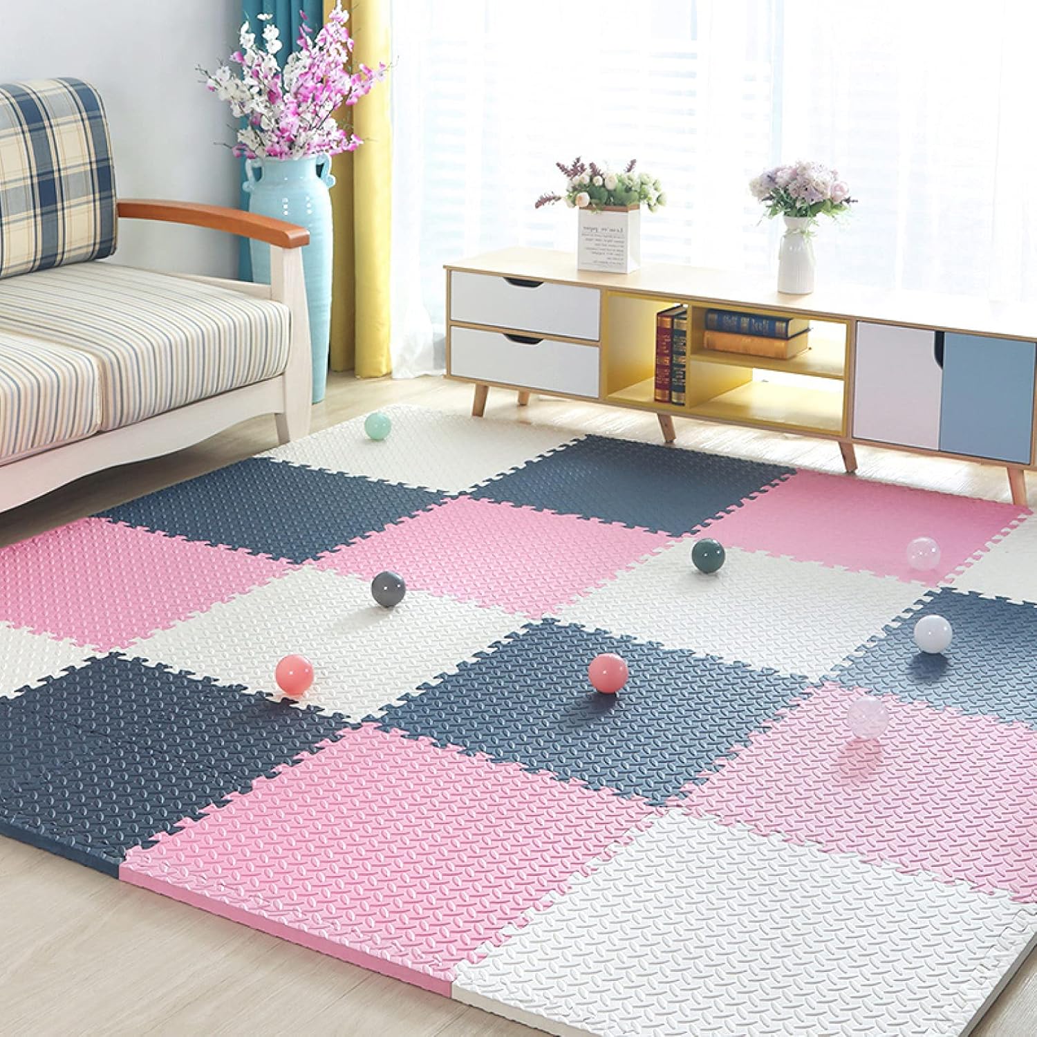 Joint Mat Kids Corner 60 * 60 * 2.5 * 4 Carpet Floor Mat Flooring Scratch Prevention Floor Mat Mat Cushion Mat (Color 15 60 * 60 * 2.5 * 4)