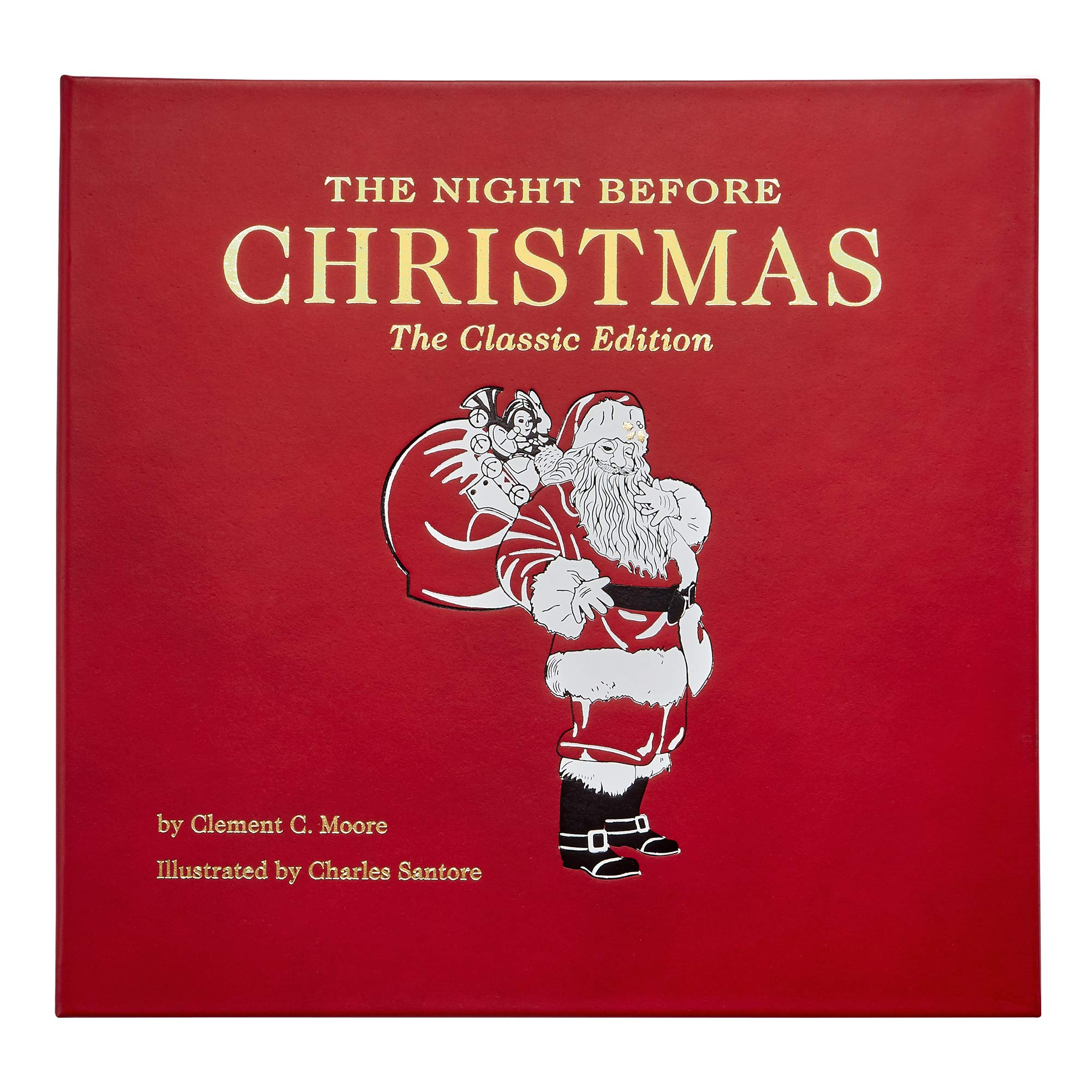Graphic ImageThe Night Before Christmas Book, A Keepsake For Generations. Hand-Bound In Genuine Leather And Color Stamped In The US