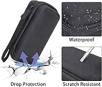 Vista 4 de Aenllosi Estuche rígido para Rode Wireless ME/GO III/GO II Sistema de micrófono inalámbrico compacto digital de doble canal (negro)