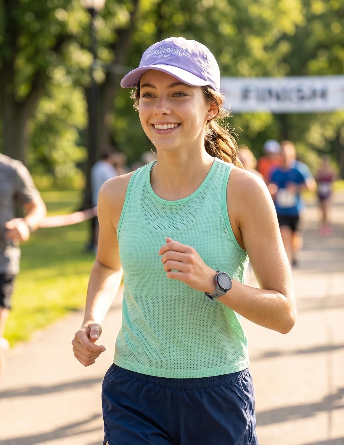 Funky Junque Running Hat, Moisture Wicking Athletic Sports Cap image 2