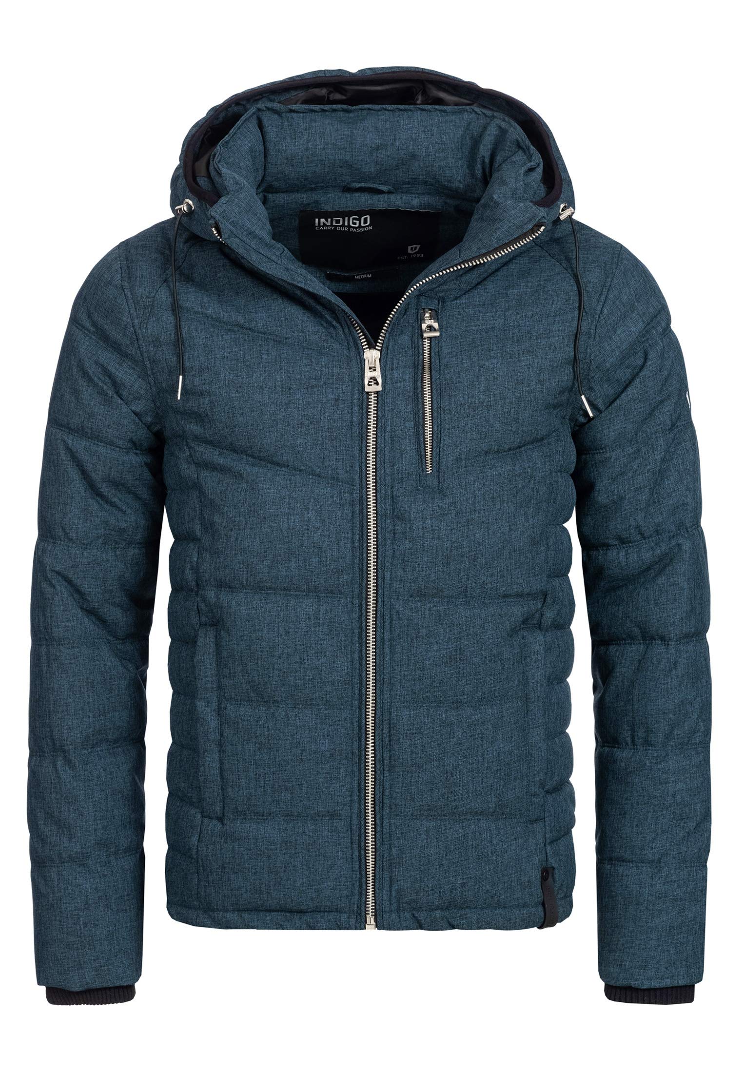 Indicode Uomini Circus Quilted Jacket | Giubbotto trapuntato dall'aspetto piumino