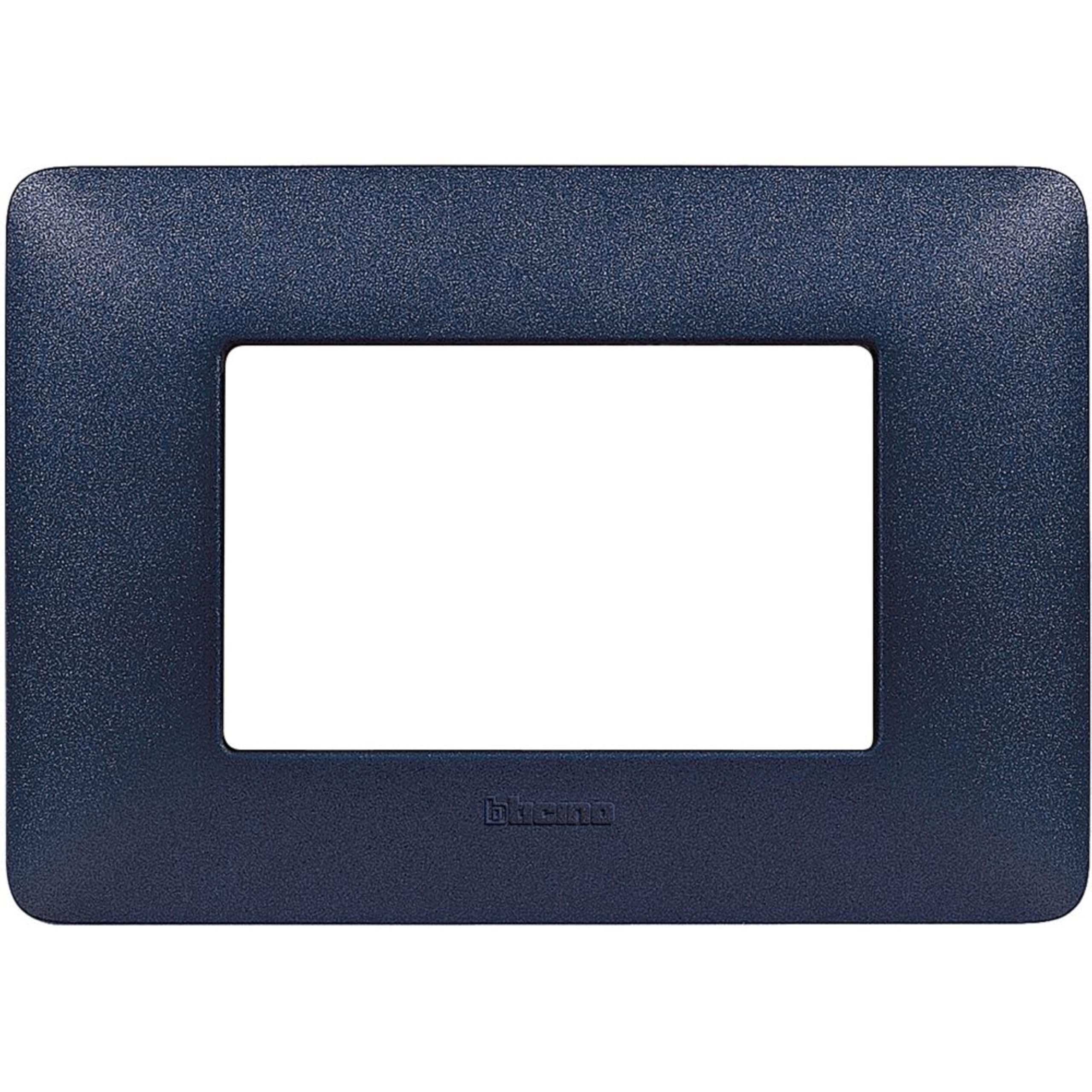 Bticino AM4803TBM Placca Matix 3 Moduli, Blu Mercurio (Confezione da 6)