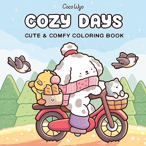 Cozy Days: Coloring Book for Adults and Kids by Coco Wyo