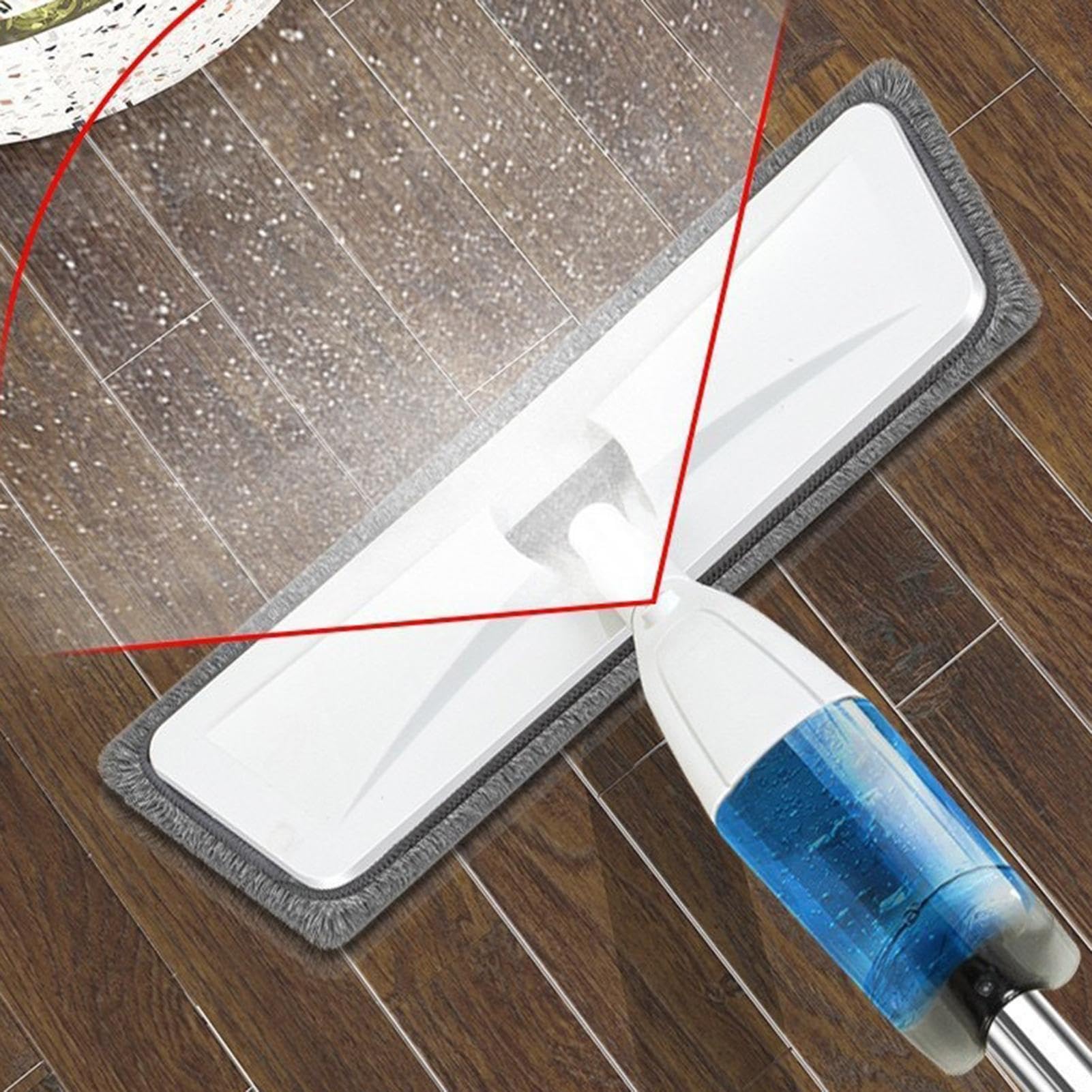 Mopa Con Pulverizador Limpieza giratoria en húmedo y seco para suelo de | Mopa Atrapapolvo de Madera Propietarios limpiadores inquilinos oficina cocina baño sala de estar dormitorio restaur