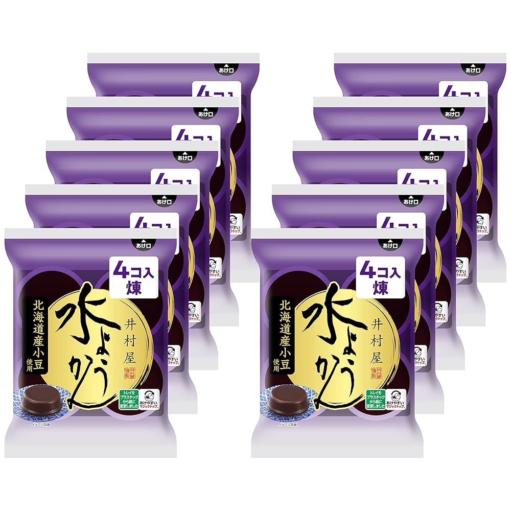 Amazon.co.jp: 井村屋 袋入水ようかん 62g×4個×10袋 【カップ