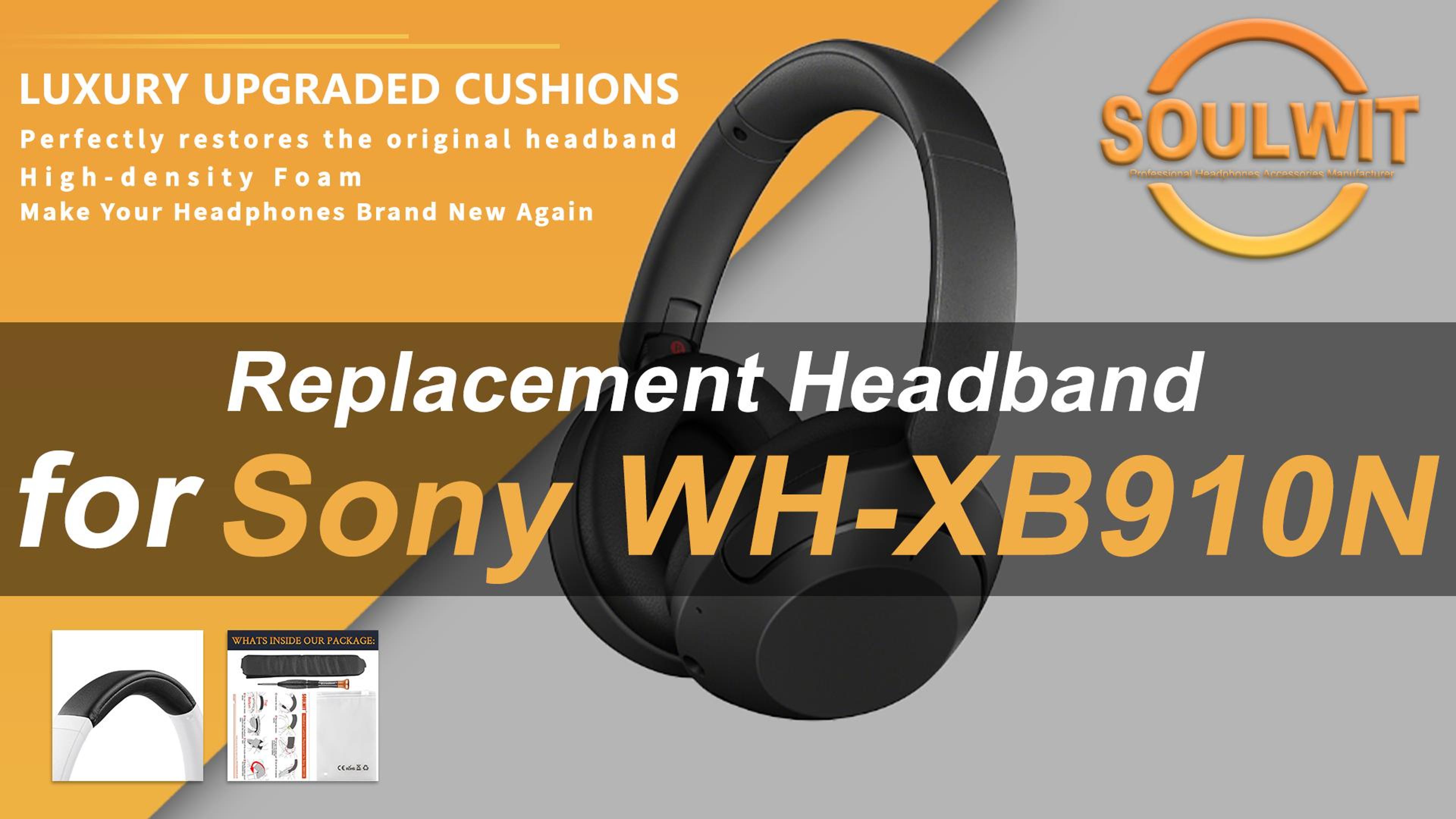 Amazon.com: SOULWIT Headband Cover for Sony WH-XB910N Extra BASS