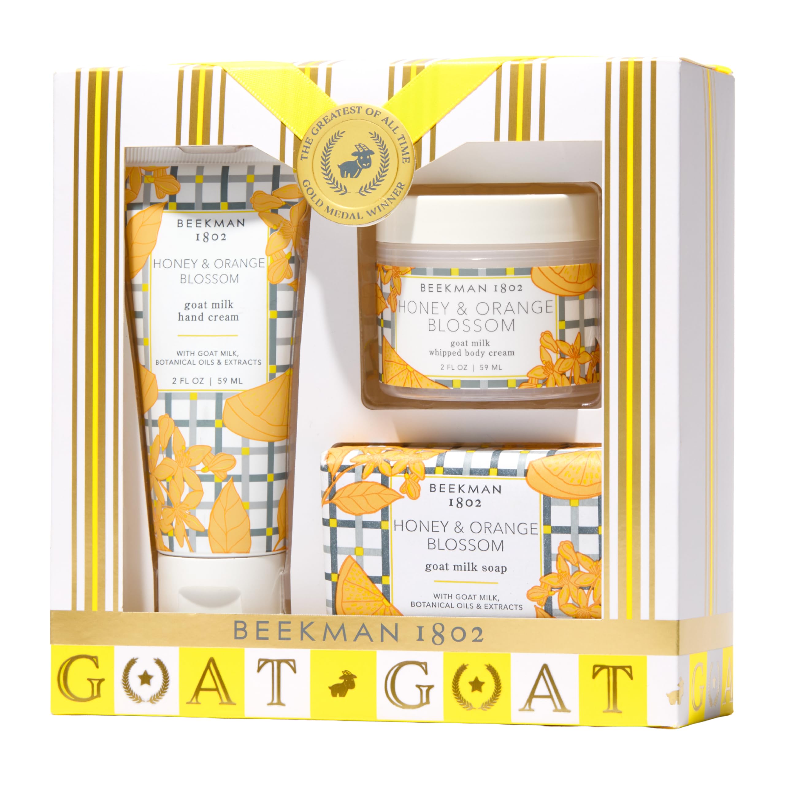 Amazon.com : Beekman 1802 Honey & Orange Blossom 3-Piece Body Care
