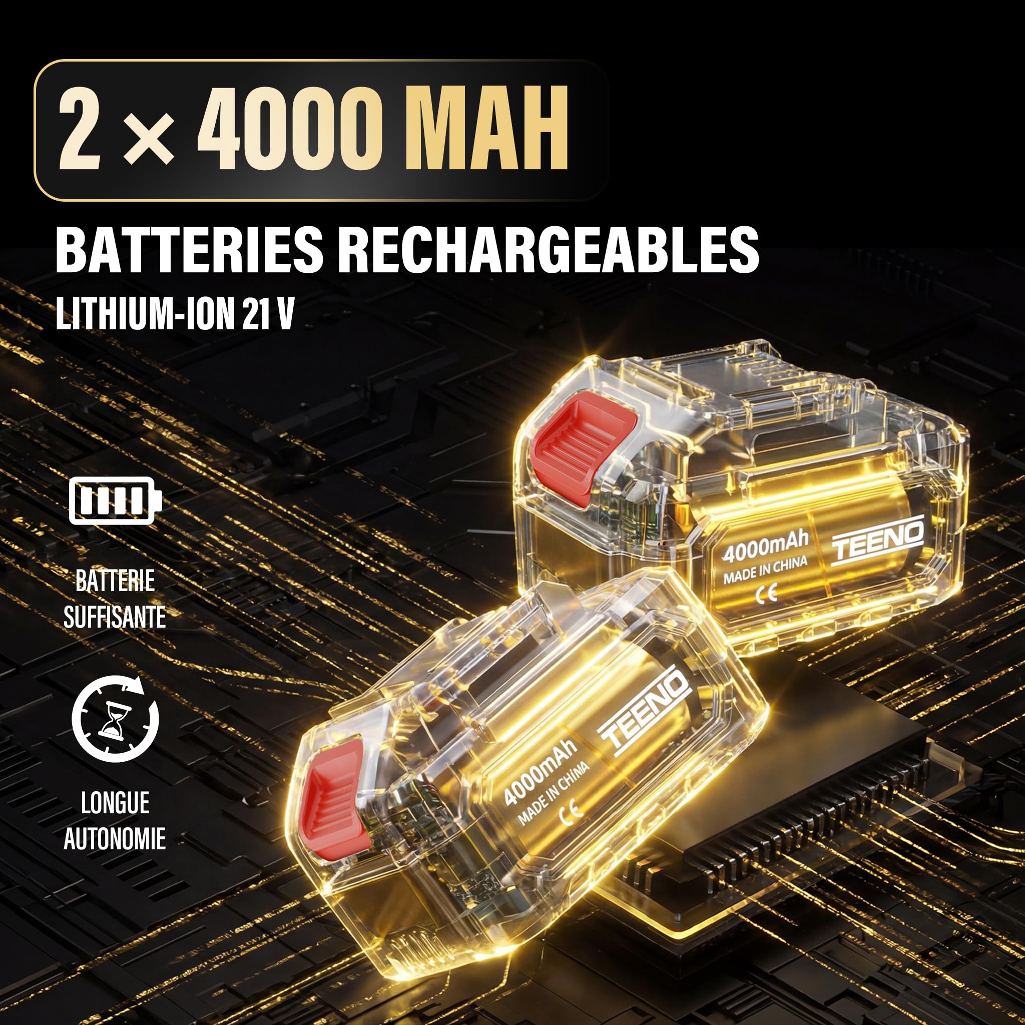 Tijeras de Podar Electricas, 50MM Tijeras Eléctricas Podadora con 2 Baterías 4.0Ah & LED Pantalla, Alcance de trabajo de 4,3 metros, Soporta El Ajuste de Apertura