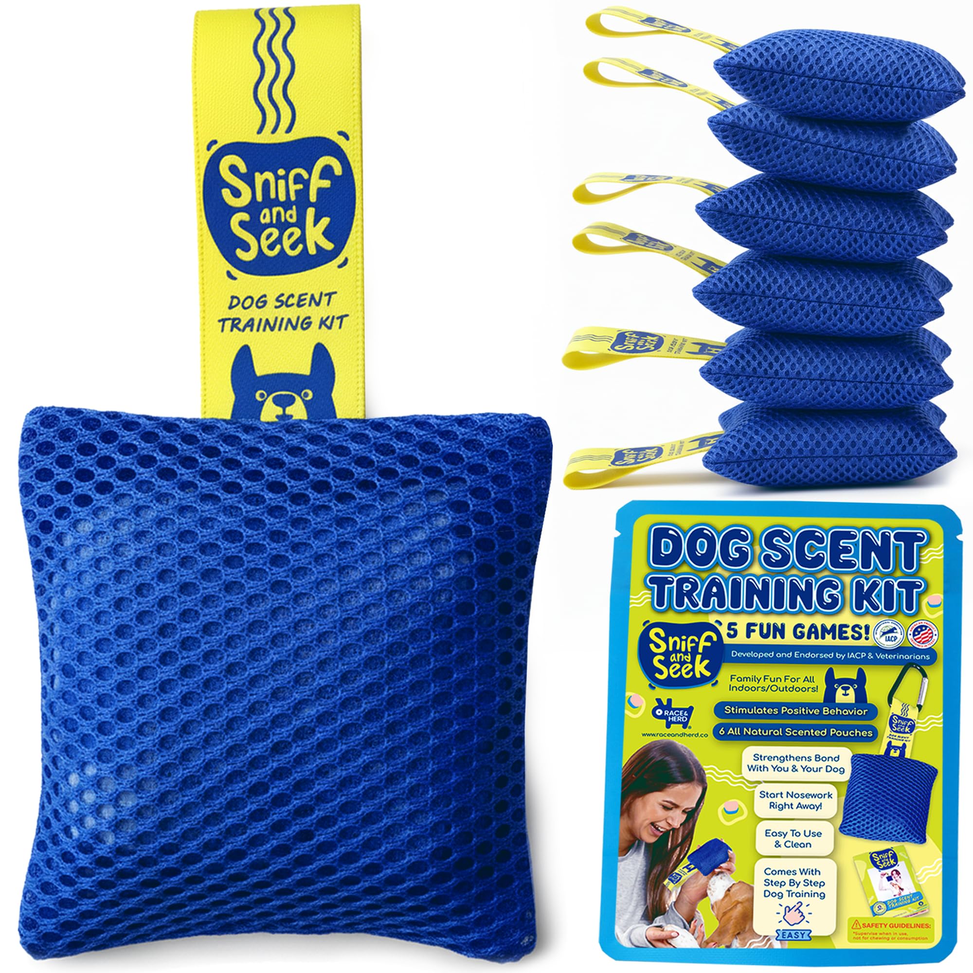 Race&Herd Original Dog Scent Training Kit, Scent Work Training Kit for Dogs - Nosework for Dog Mental Stimulation Agility Training Equipment for Dogs,