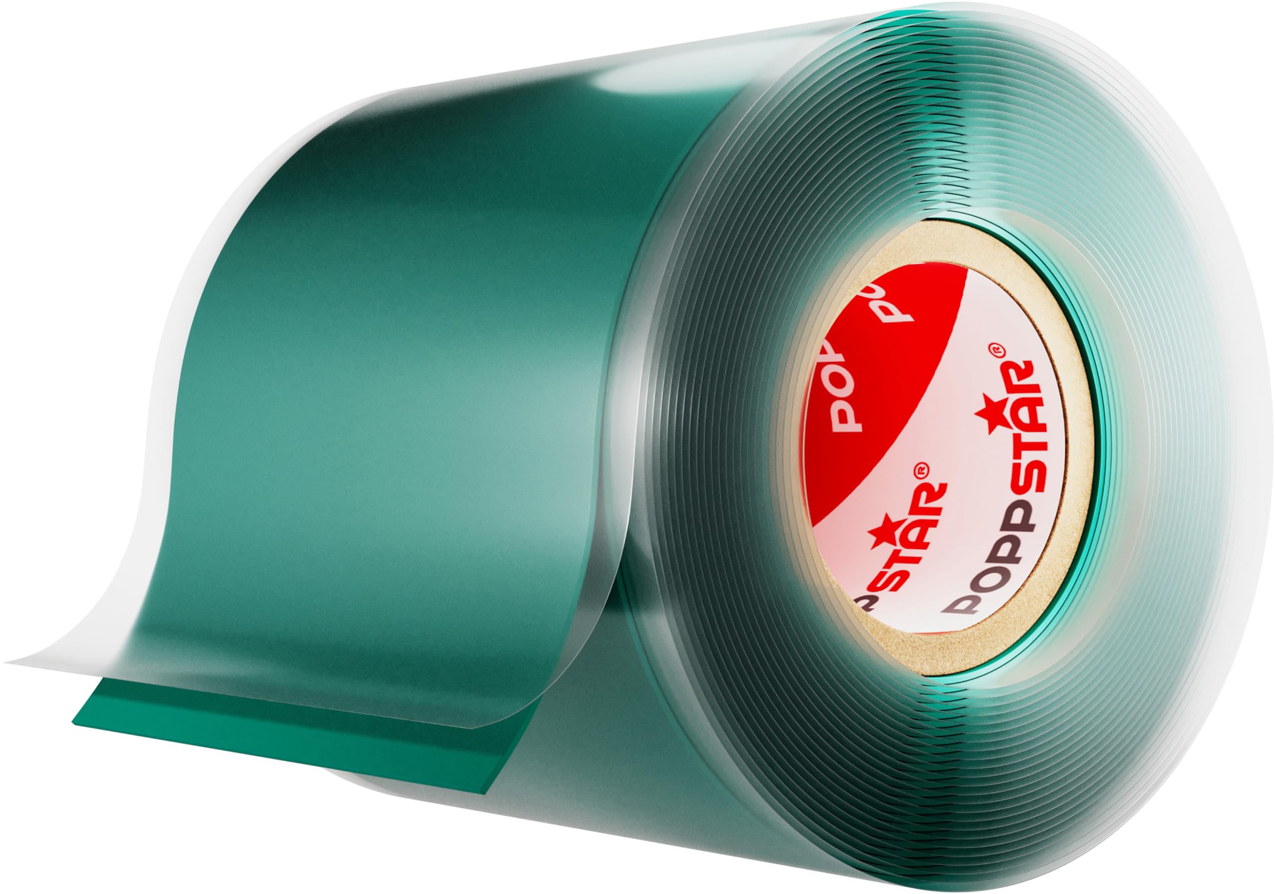 POPPSTAR 3m Self-Fusing Silicone Band, Silicone Tape, Repair Tape, Electrical Tape and Sealing Strip (water-tight, air-tight), 50mm wide, green