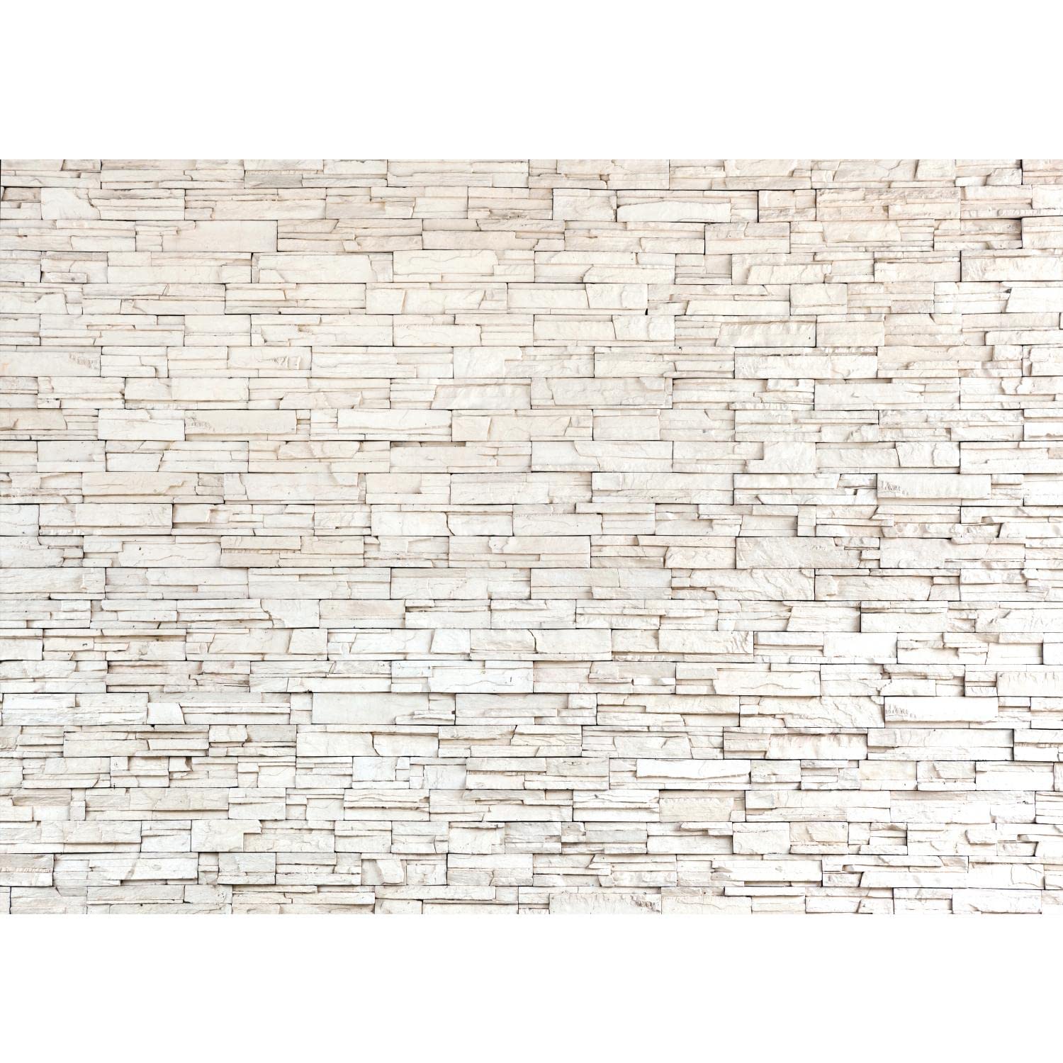 Runa Art Wallpaper 396 x 280 cm Stone wall 3D Effect Non-Woven Decoration Print Wall Mural Living Room, Made in Germany