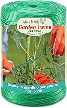 Green Thumbz Filo Verde Giardinaggio - Filo Verde per Legare Piante dell'Orto (1mm x 250m) - Lega Piante Verde in Polipropilene - Legaccio per Pomodori Resistente alle Intemperie e all'Umidità