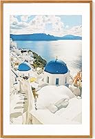 Vista 189 de Axeman Marco para póster de 18 x 24 pulgadas con paspartú para 16 x 20 pulgadas, marco de fotos de madera maciza de roble con vidrio templado, marco