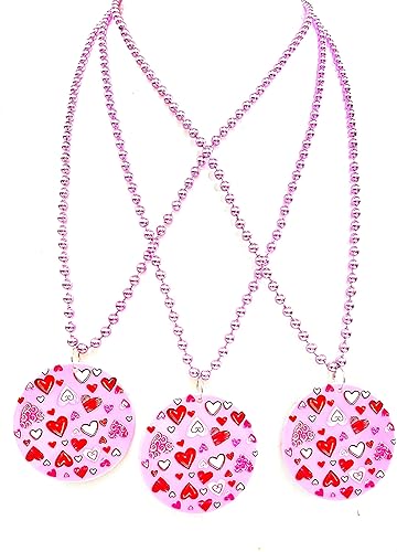 Miniatura 4 de 12 piezas de cuentas en forma de corazón para el día de San Valentín, collares de boda amor dulce collar de despedida de soltera collares recuerdos