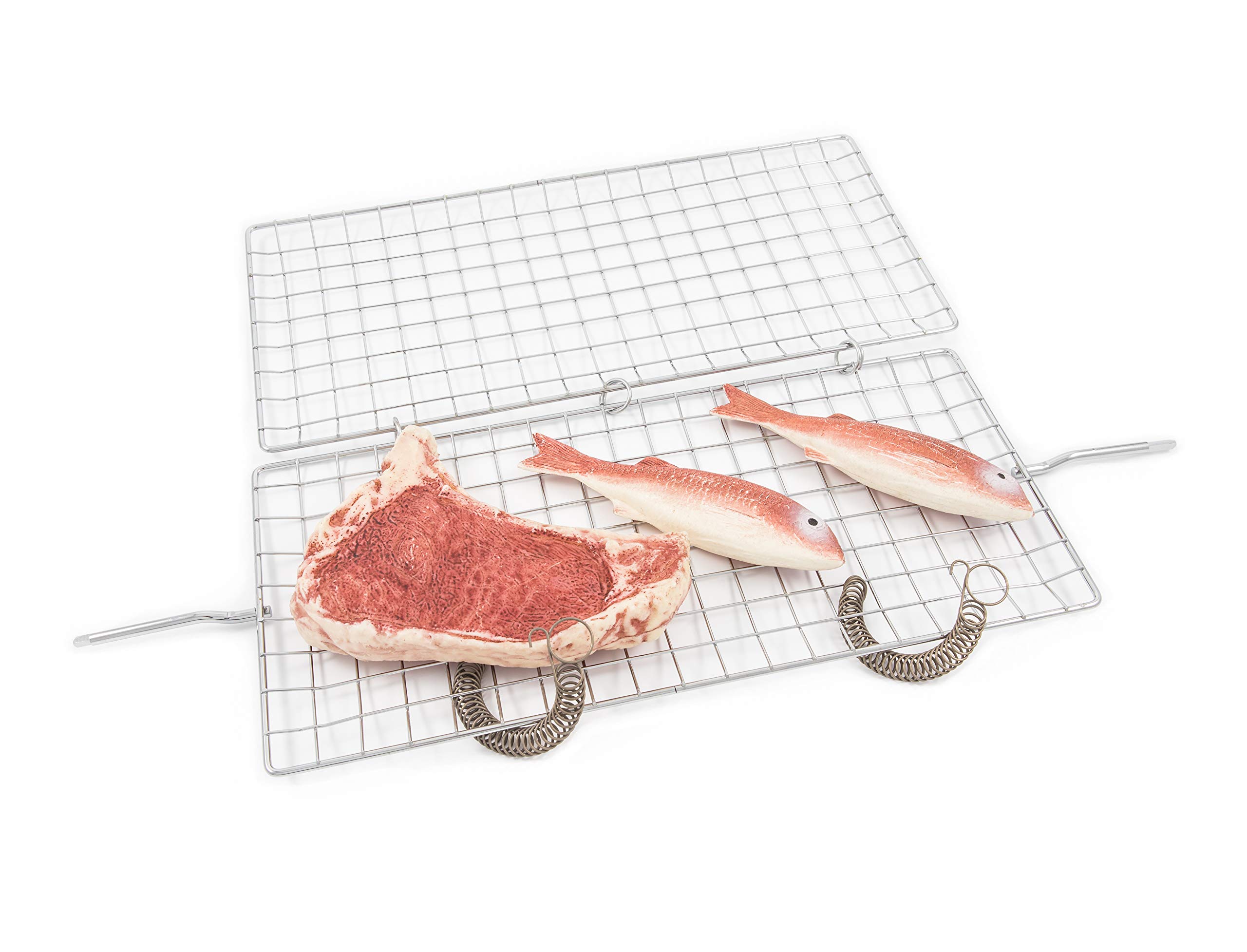 Graticola Girevole Media Lunghezza Griglia 50 cm/Totale 70 cm per Girarrosto Elettrico da Camino
