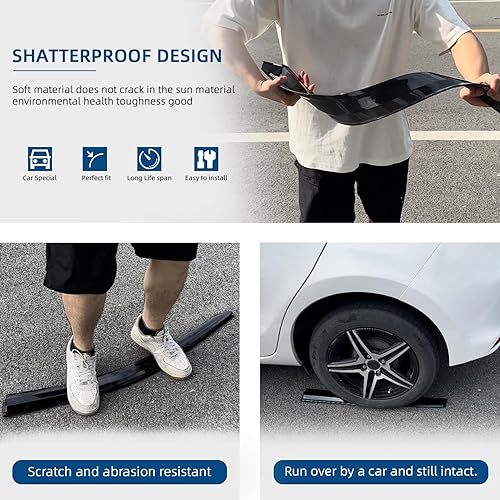 Miniatura 3 de LQQDP 4 piezas delantera+trasera JDM humo sollluvia guardia exterior de montaje exterior viseras de ventana compatibles con 97-01 CR-V CRV