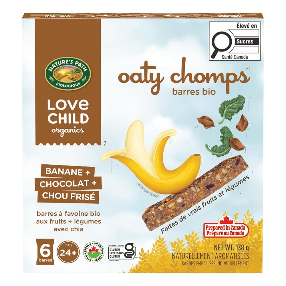 Love Child Organics Oaty Chomps Banana + Chocolate + Kale Snack