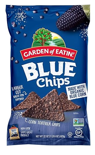 Garden of Eatin' Blue Corn Tortilla Chips, Blue Chips, 22 onzas (paquete de 10)