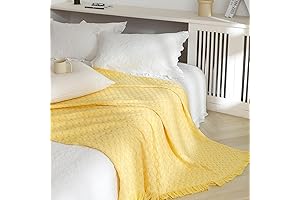 Cozy Comfort: Simple&Opulence Yellow Throw Blanket, a Touch of Sunshine to Your Decor