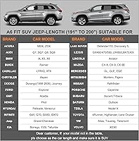 Vista 5 de Kayme - Cubierta completa impermeable de 6 capas p/automóvil apta p/todo clima, protección p/exteriores contra lluvia, rayos UV, algodón