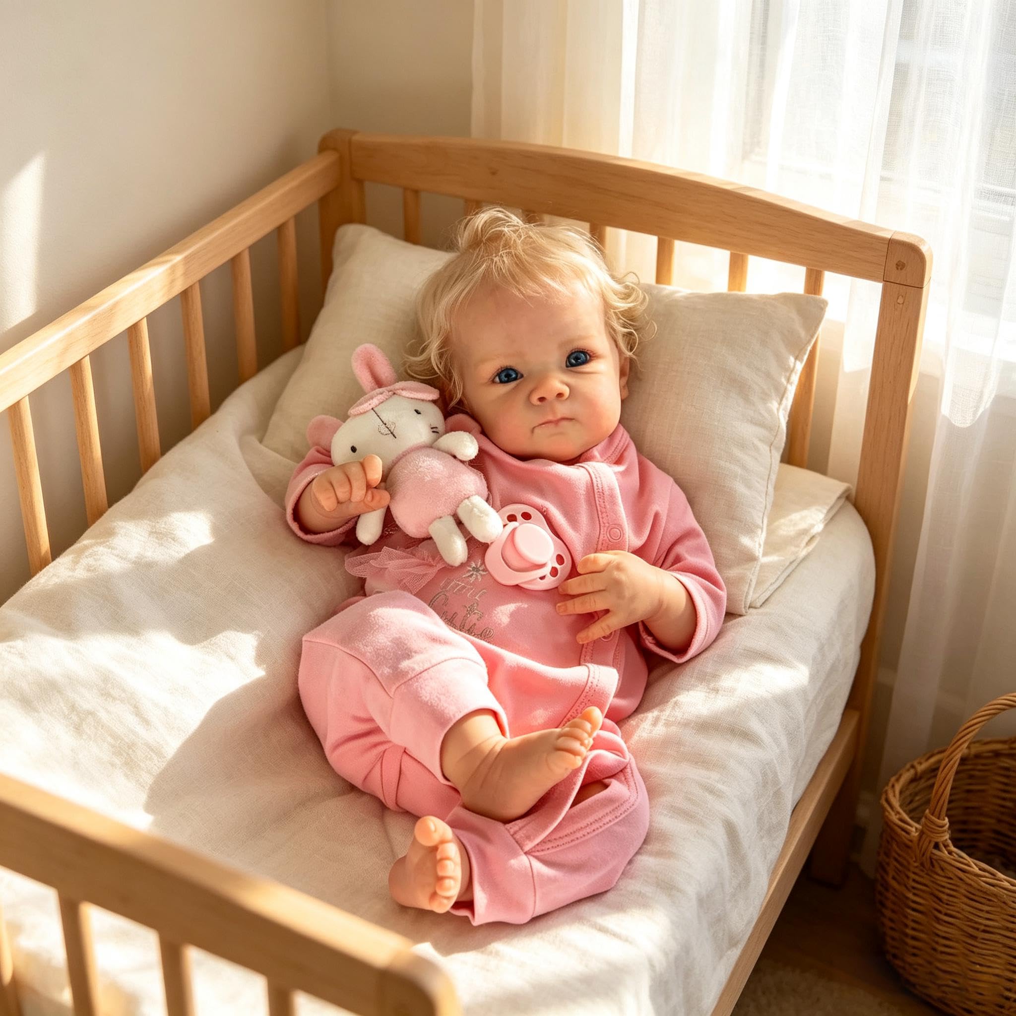 RXDOLL 45 cm prawdziwe lalki dla niemowląt, silikonowe, na całe ciało, winylowe, realistyczne, Reborn Baby Dolls Girl Realistyczne noworodek, lalka, która wygląda jak prawdziwy maluch anatomicznie