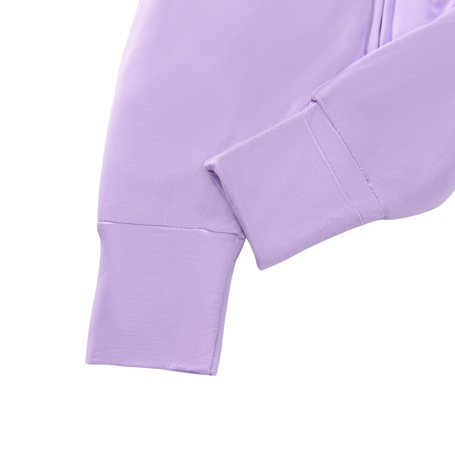 Baby/Toddler Sleep Sack with Legs, Rayon from Bamboo 95% + 5% Spandex, 1.0 TOG, 2‑Way Zipper Sleeping Bag, Walker‑Friendly 12-18M Purple - Image 7