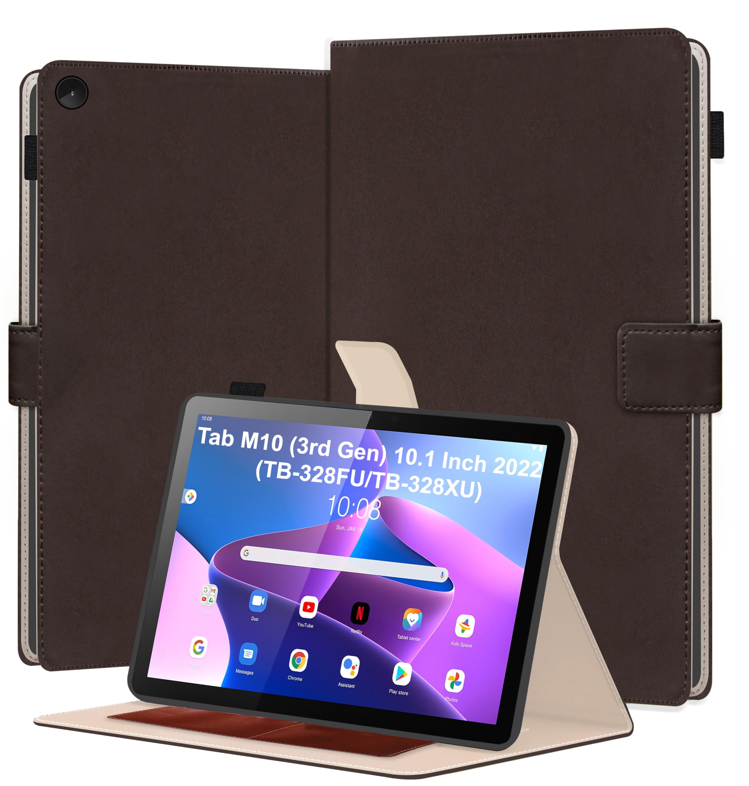 TGK Flip Case Cover for Lenovo Tab M10 FHD 3rd Gen 10.1 inch TB328FU TB328XU with Stylus Holder (Brown) (B0CZ9LJKQT) Amazon Price History, Amazon Price Tracker