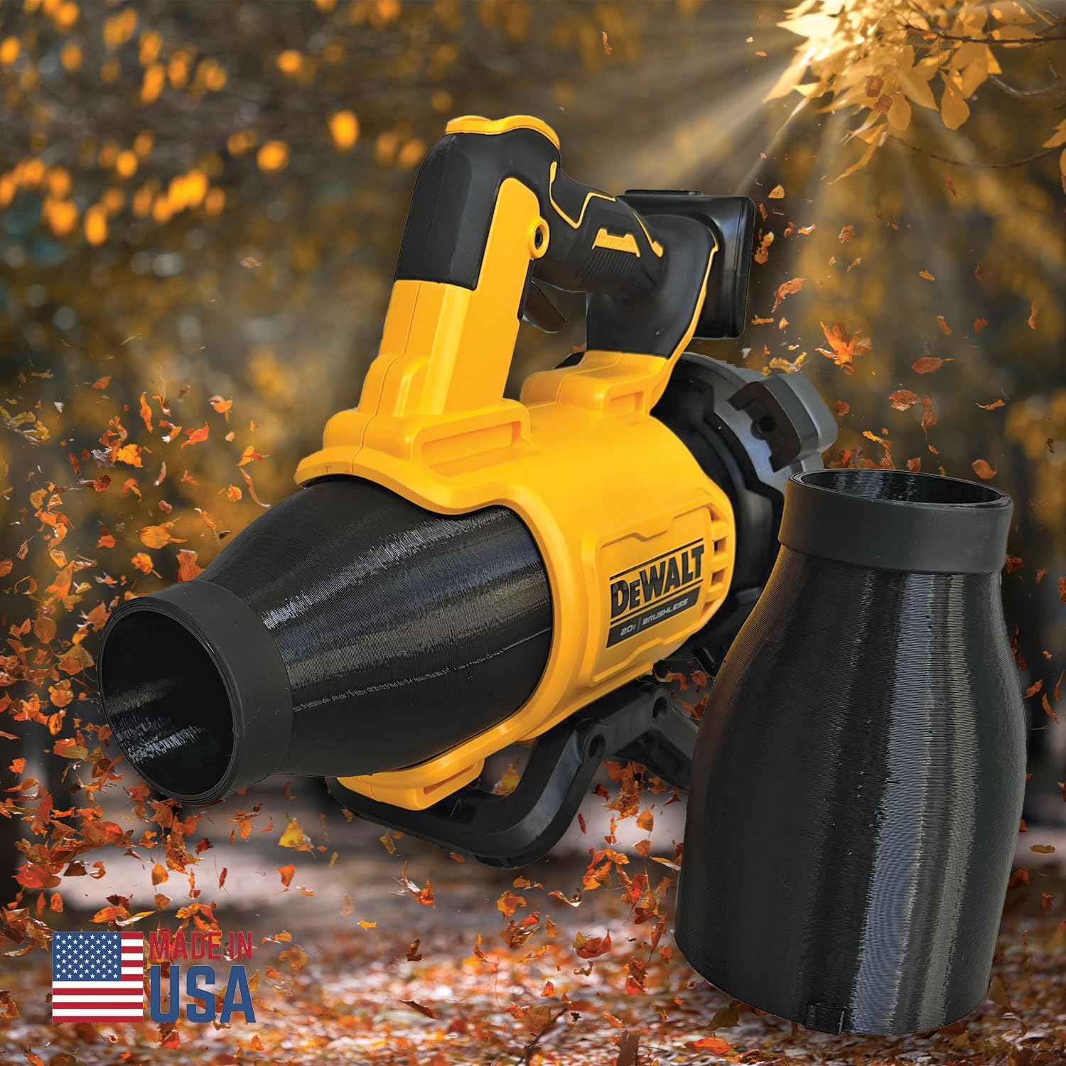 Stubby Nozzle Co Dewalt 20V Leaf Blower Flare Nozzle Tip DCBL722B