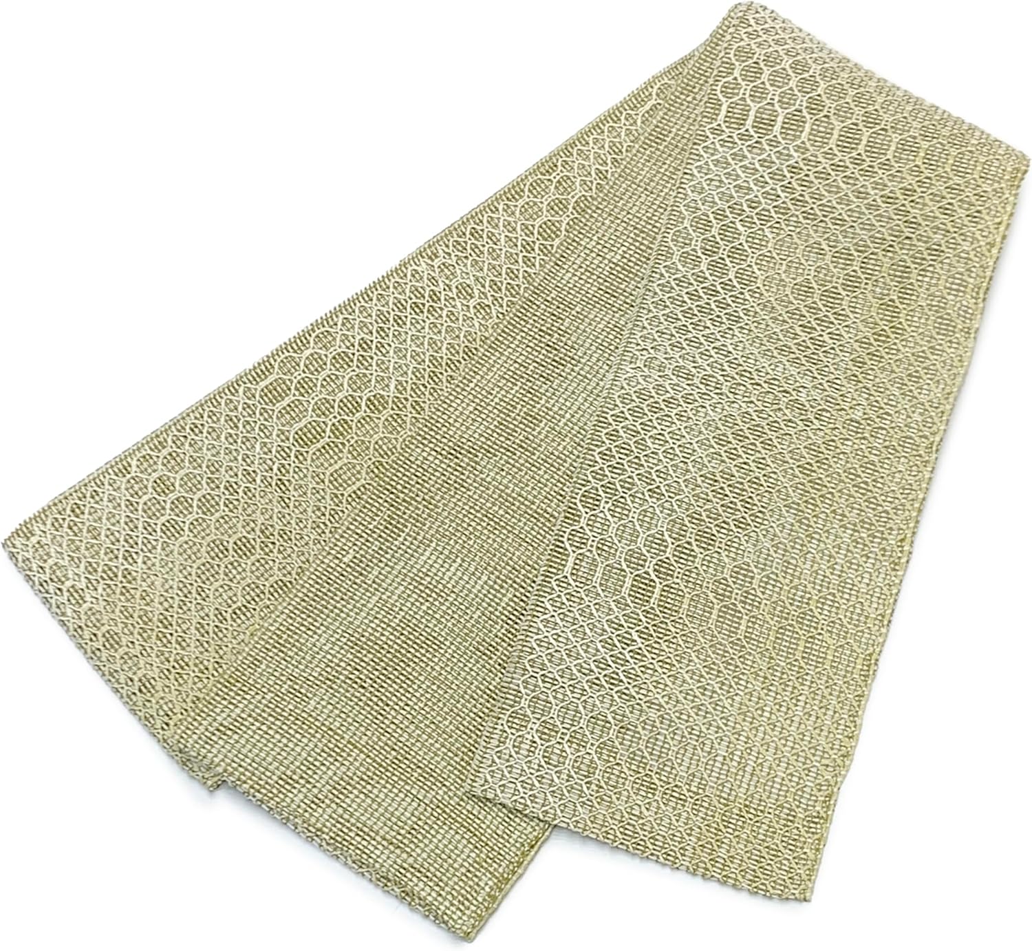 半幅帯 クリスマスオーナメント 綿100％ 黒 390cm モダン クリスマス柄